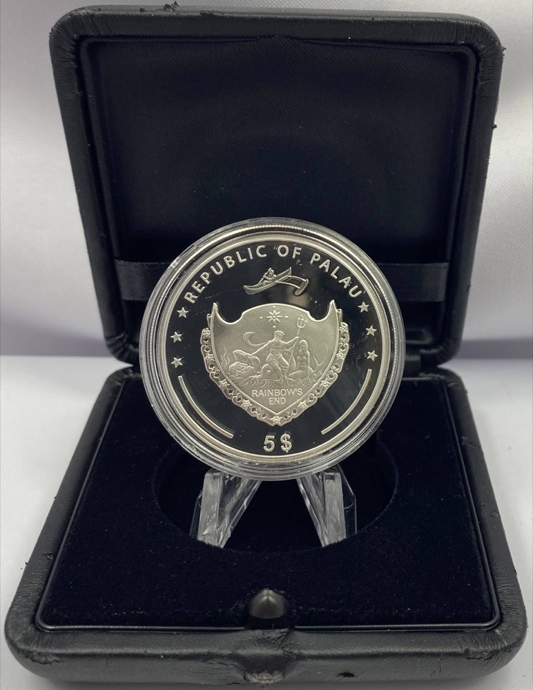 Palau 2009 Silver Prooflike 5 Dollar Coin Ducati Troy Bayliss product image