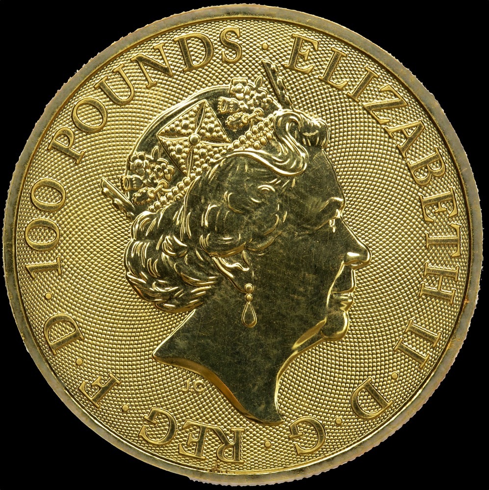 Great Britain 2020 Gold 100 Pound Lunar Year of the Rat product image