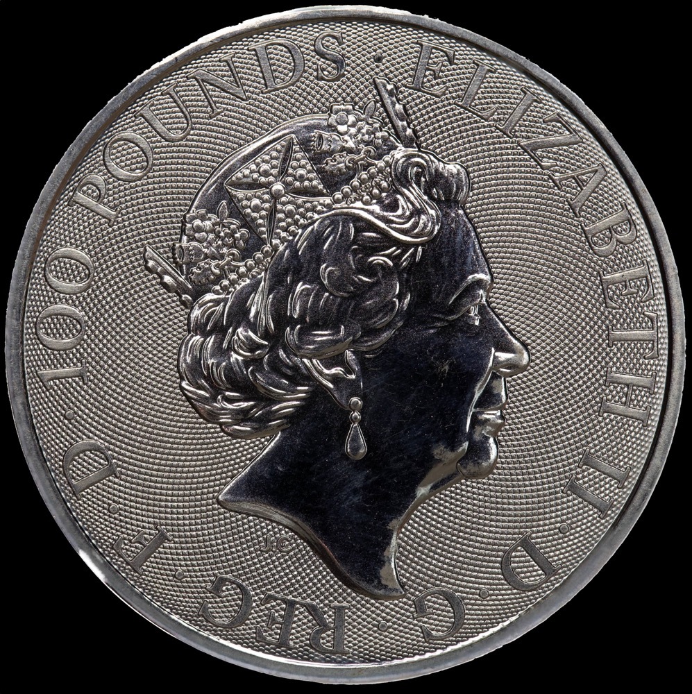 Great Britain 2019 Platinum 100 Pounds  Queen's Beasts - Unicorn of Scotland product image