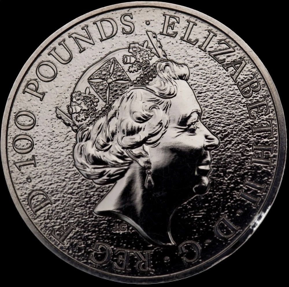 Great Britain 2017 Platinum 100 Pounds Queen's Beasts - Lion of England product image