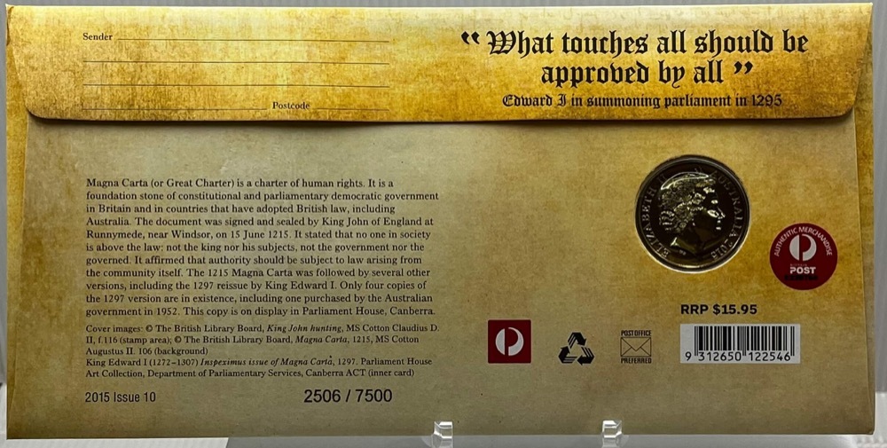 2015 20 Cent PNC Magna Carta product image