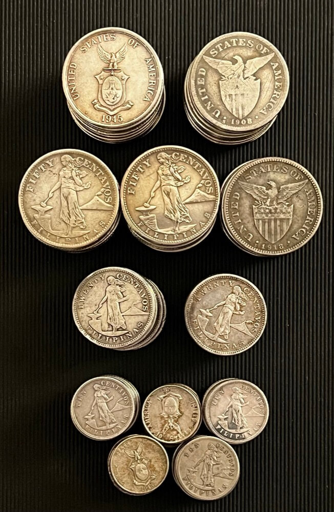 Bulk Lot of Silver Philippines Coins 1903 ~ 1945 product image