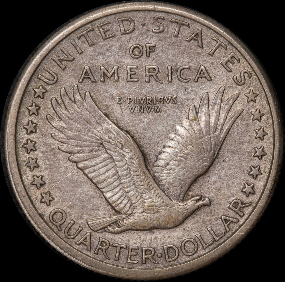 USA 1917-S Silver Quarter Standing Liberty good VF product image