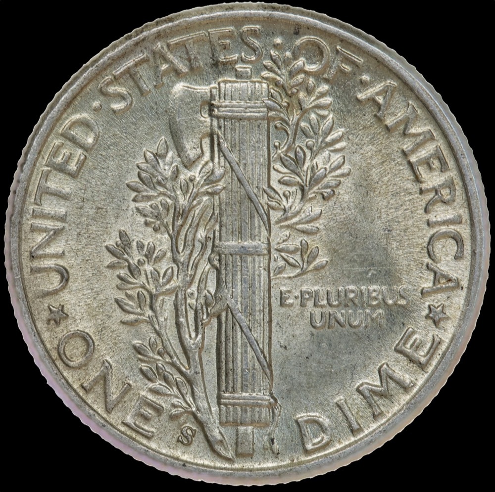 United States of America 1944-S Silver Dime  Choice Uncirculated product image