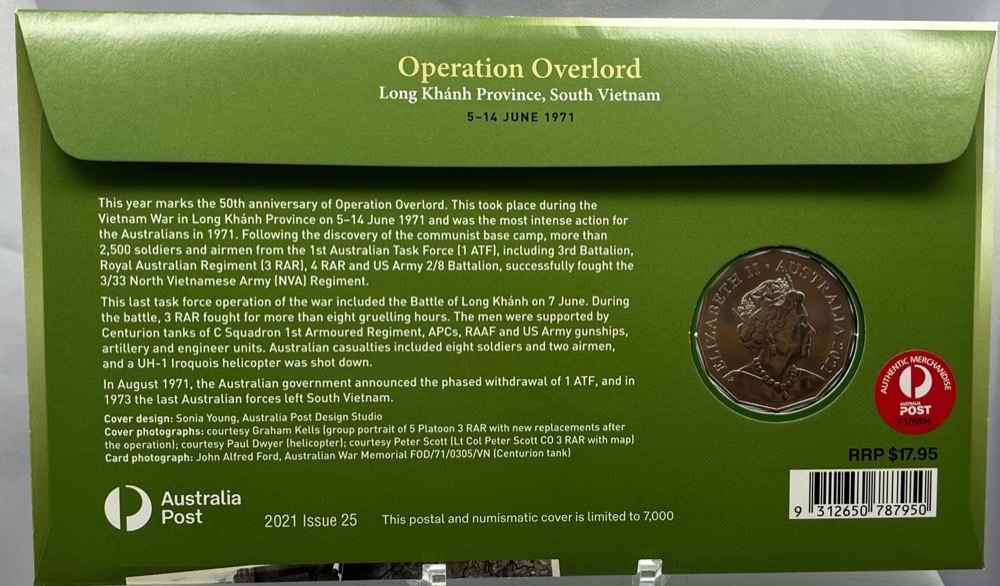 2021 50c PNC Battle of Long Khanh - Operation Overlord product image