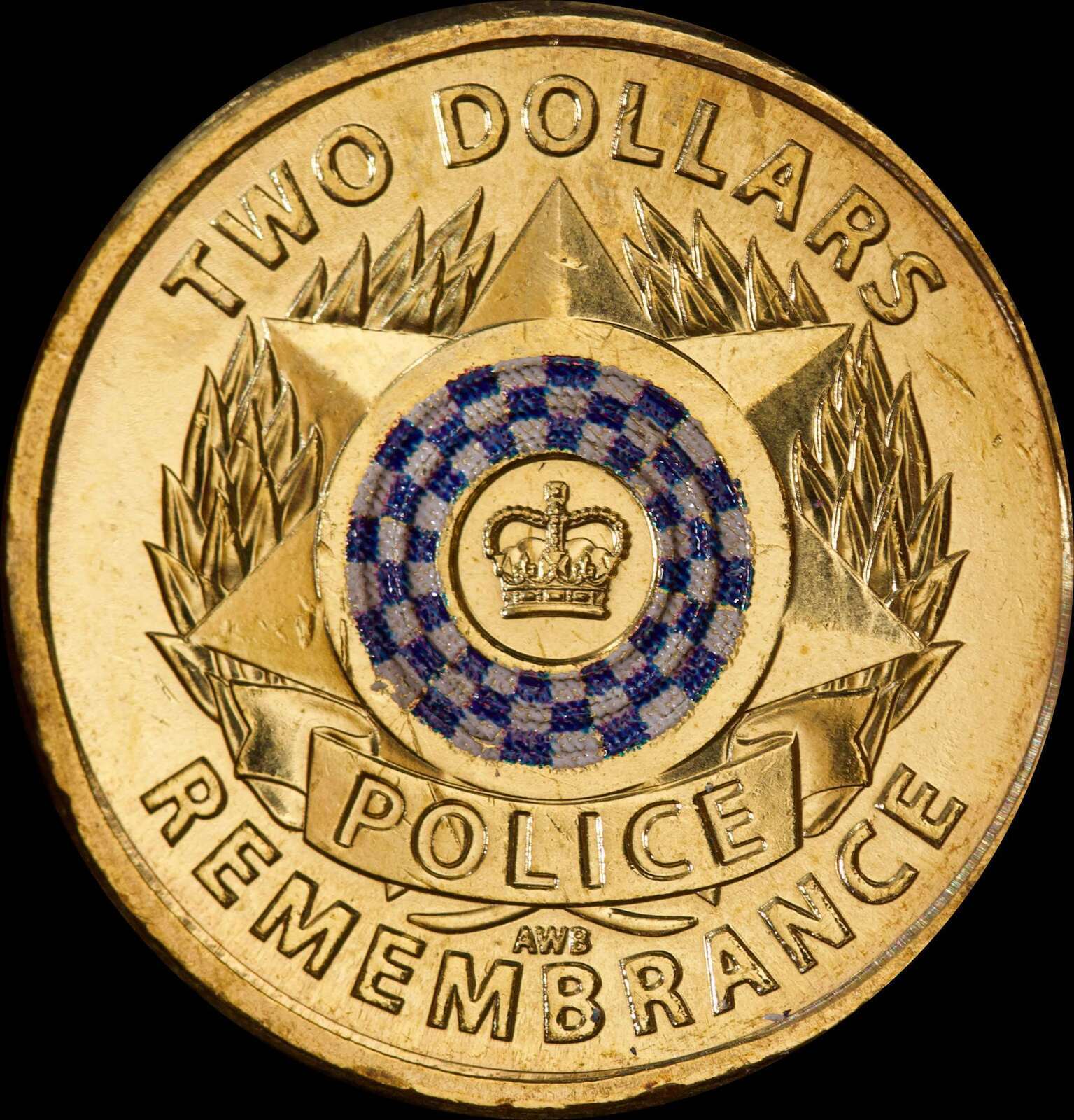 2019 Coloured 2 Dollar Mint Bag of 5 Coins Police Remembrance Day