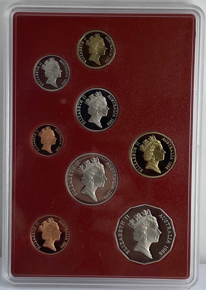 Australia 1988 Proof Coin Set Bicentennial Damaged Packaging