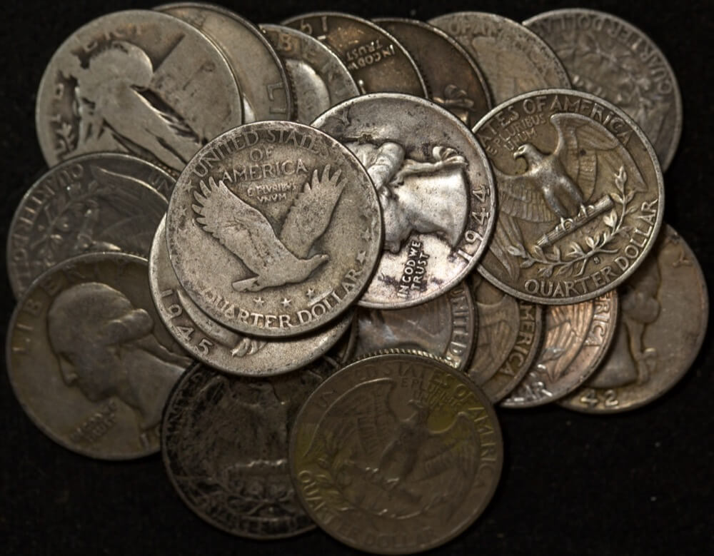 USA Pre 1964 Bag of Junk Silver Coins Circulated - $5 Face Value product image