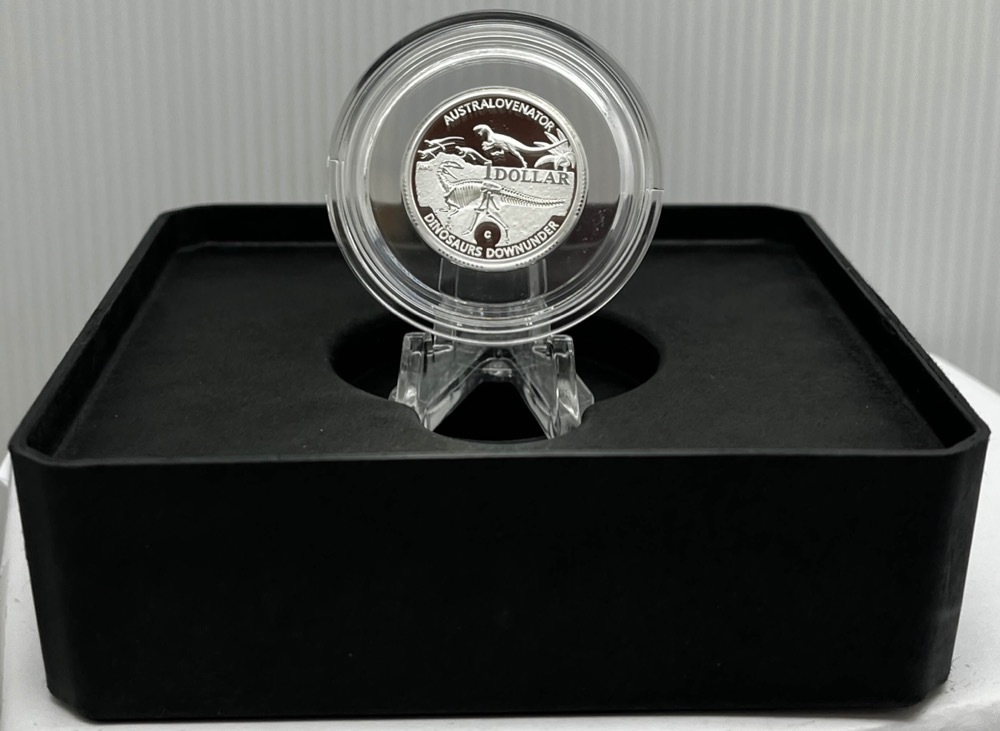 2022 Silver 1 Dollar Proof Coin Dinosaurs Down Under Timimus C Mintmark product image