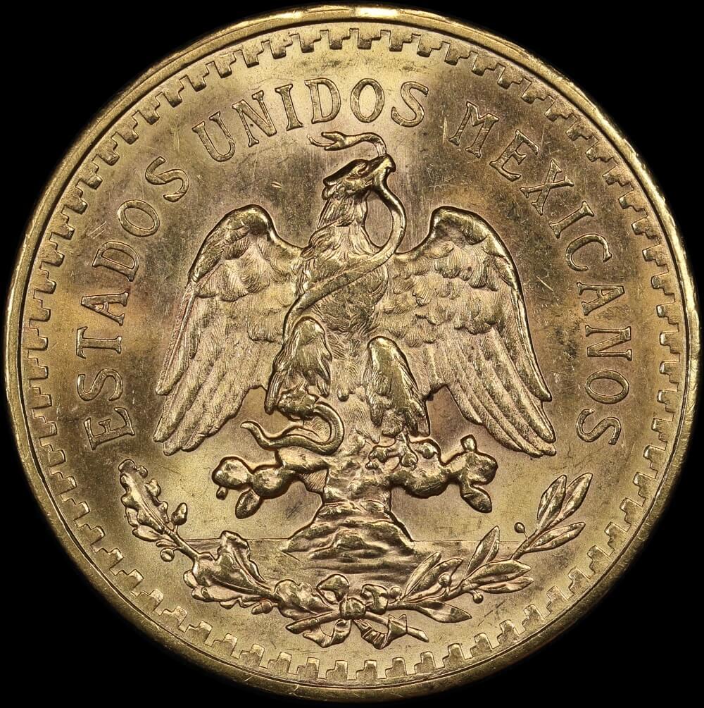Mexico 1945 Gold 50 Peso KM# 481 Uncirculated product image