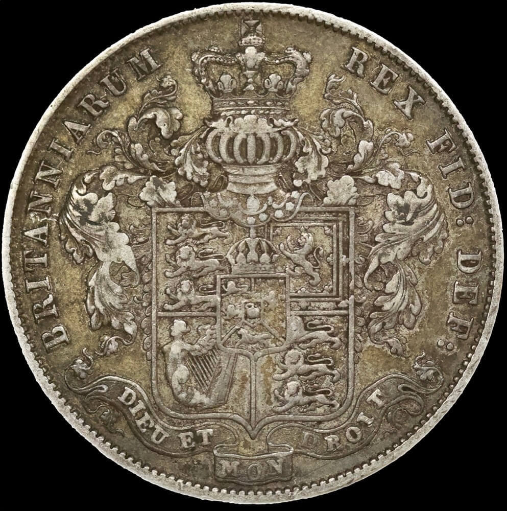 1829 Silver Half Crown George IV S#3809 Very Fine product image