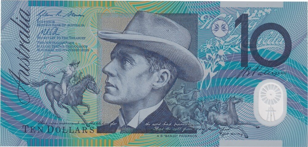 2012 $10 Note AA12 First Prefix Stevens/Parkinson R322aF Uncirculated