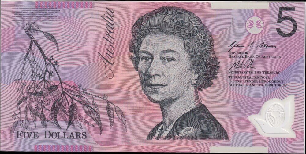 2012 $5 Note Stevens/Parkinson BA12 First Prefix R#222aF Uncirculated