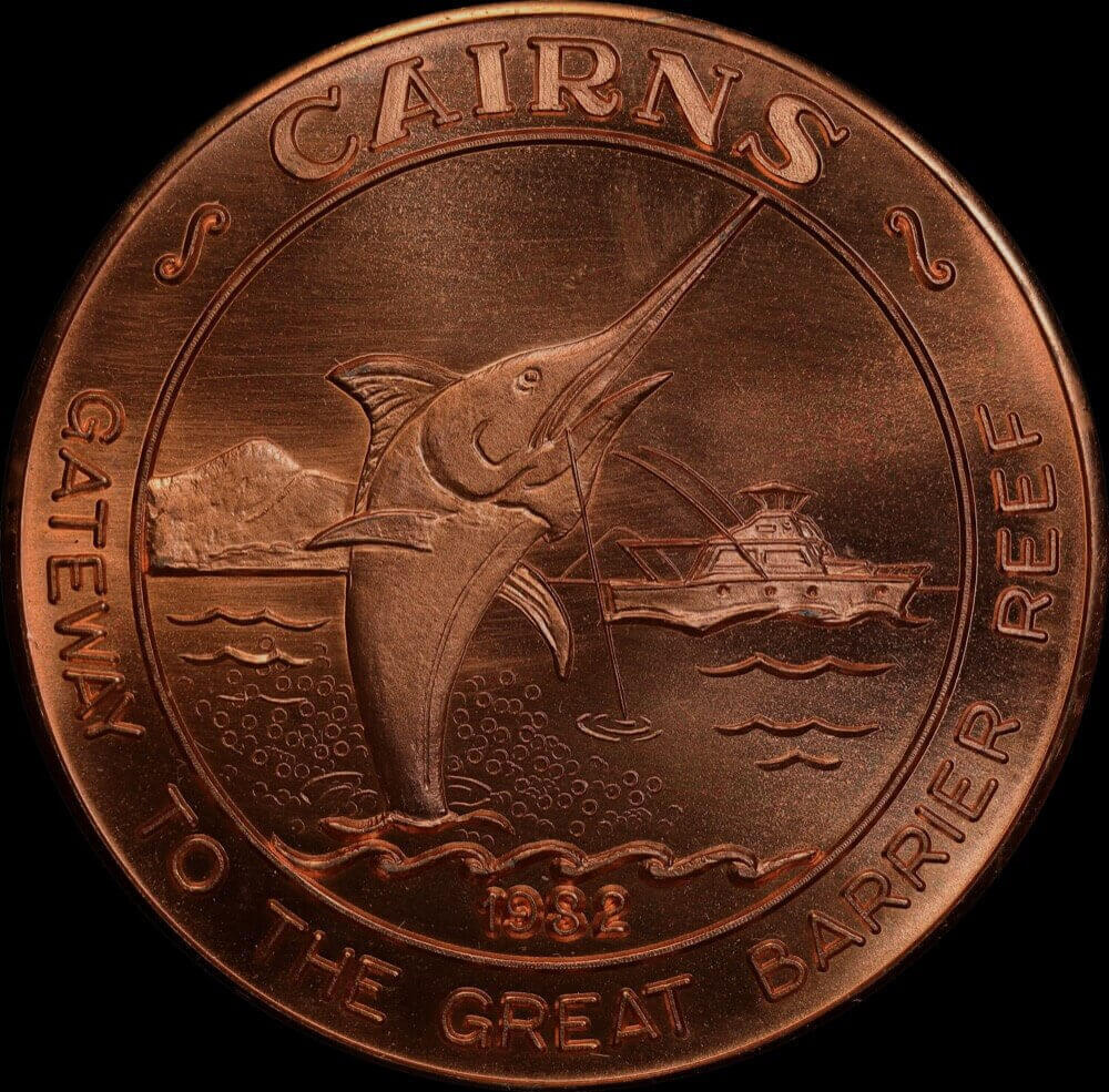 1982 Bronze Tourist Dollar Cairns City Uncirculated