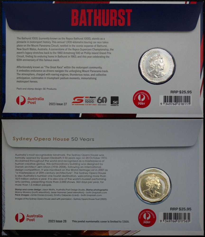 2023 50 Cent PNC Pair Brisbane Stamp Coin Show product image