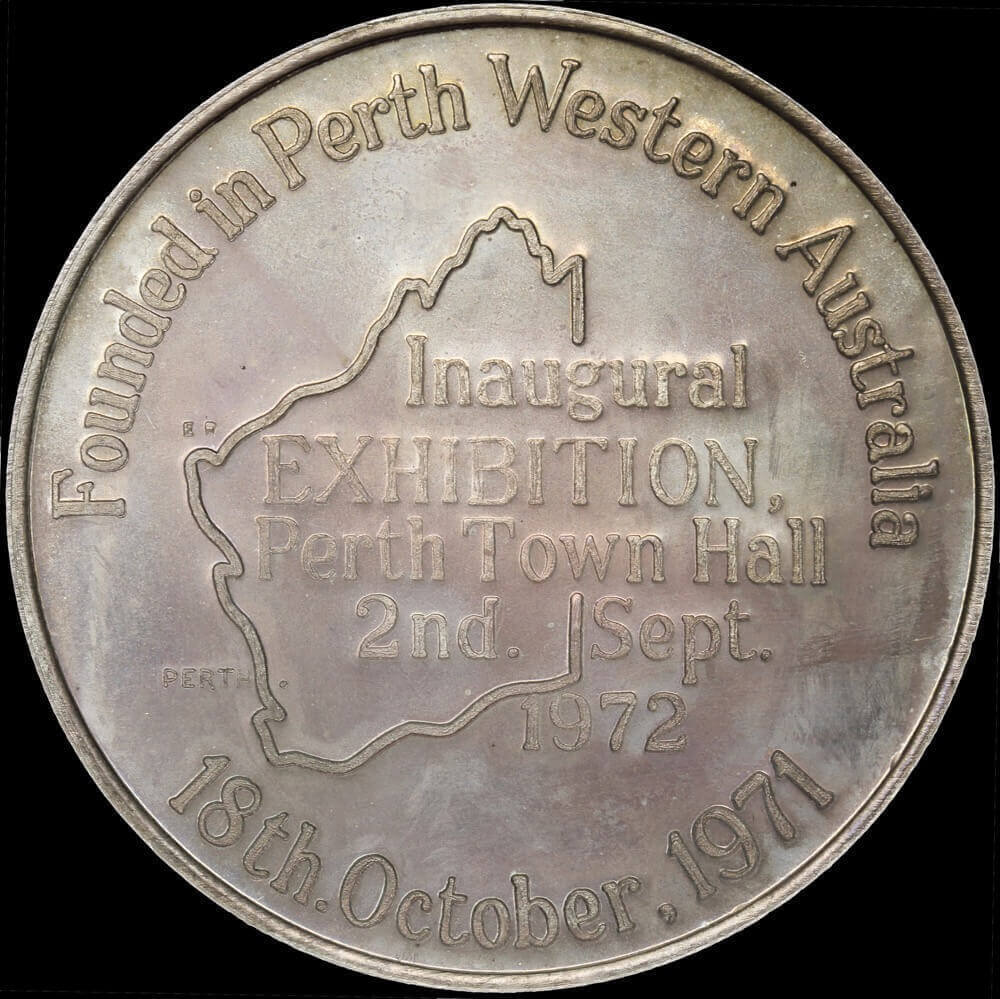 1972 Silver Medallion Numismatic Society of WA C# 1972/9 Choice Uncirculated
