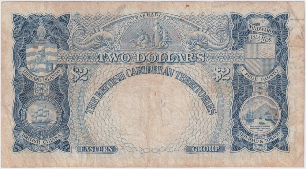 British Caribbean Territories (Eastern Group) 1958 2 Dollars P# 8b Fine product image