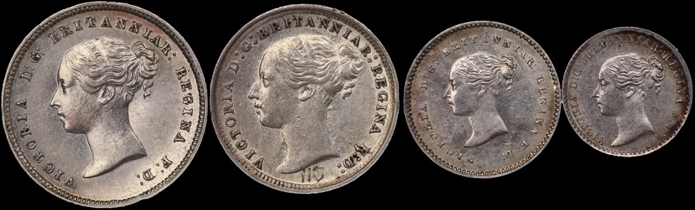 1873 Silver Maundy Coin Set Victoria S#3916  product image