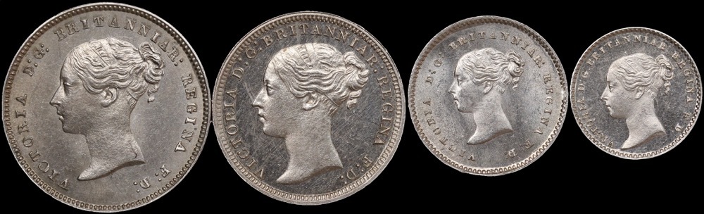 1877 Silver Maundy Coin Set Victoria S#3916  product image