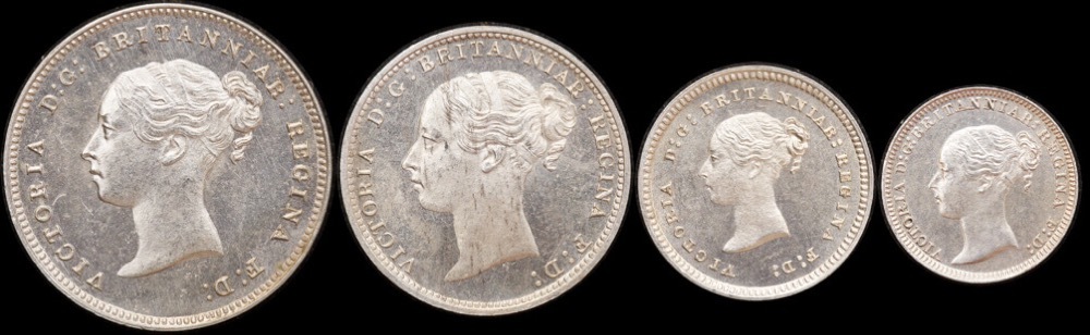 1880 Silver Maundy Coin Set Victoria S#3916  product image