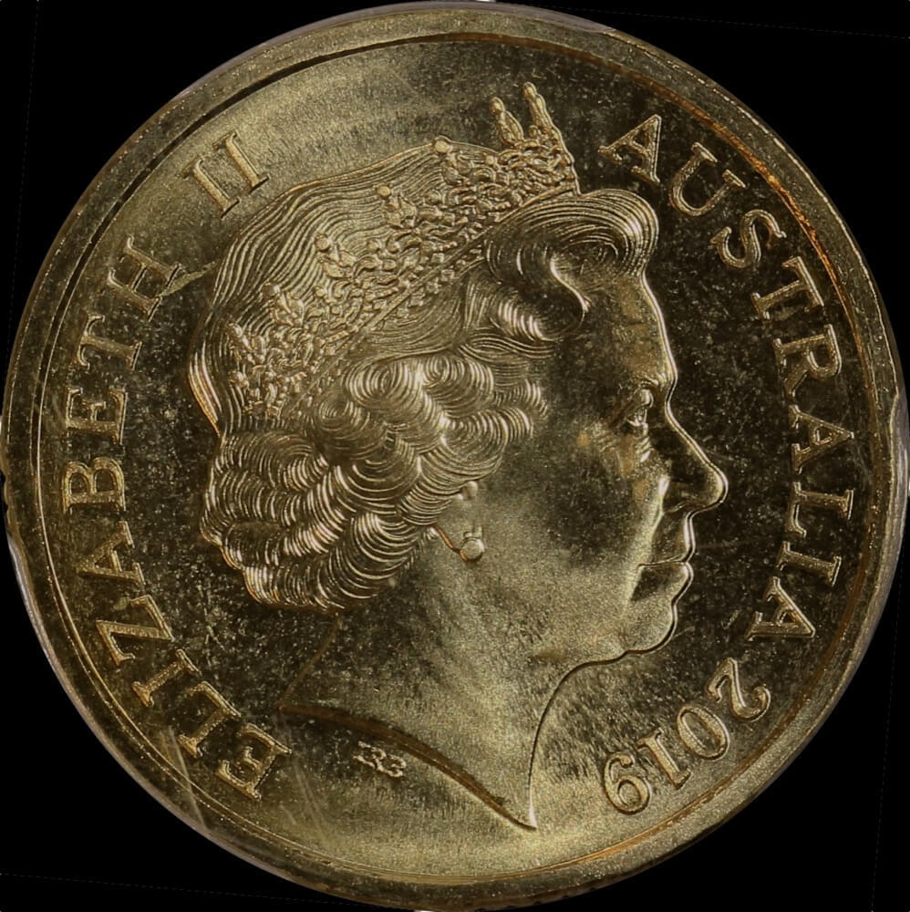 2019 Coloured 2 Dollar Coin Police PCGS MS67 product image