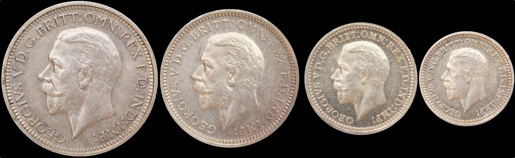 1930 Silver Maundy Coin Set George V S#4043  product image