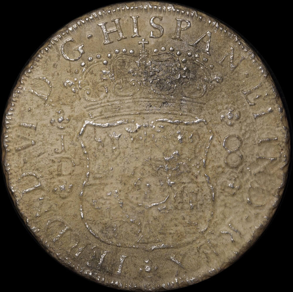 Peru 1754-LM J Silver 8 Reales KM# 55.1 about EF product image