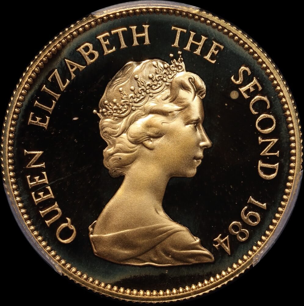 Hong Kong 1984 Gold 1,000 Dollar KM# 52 Lunar Rat product image