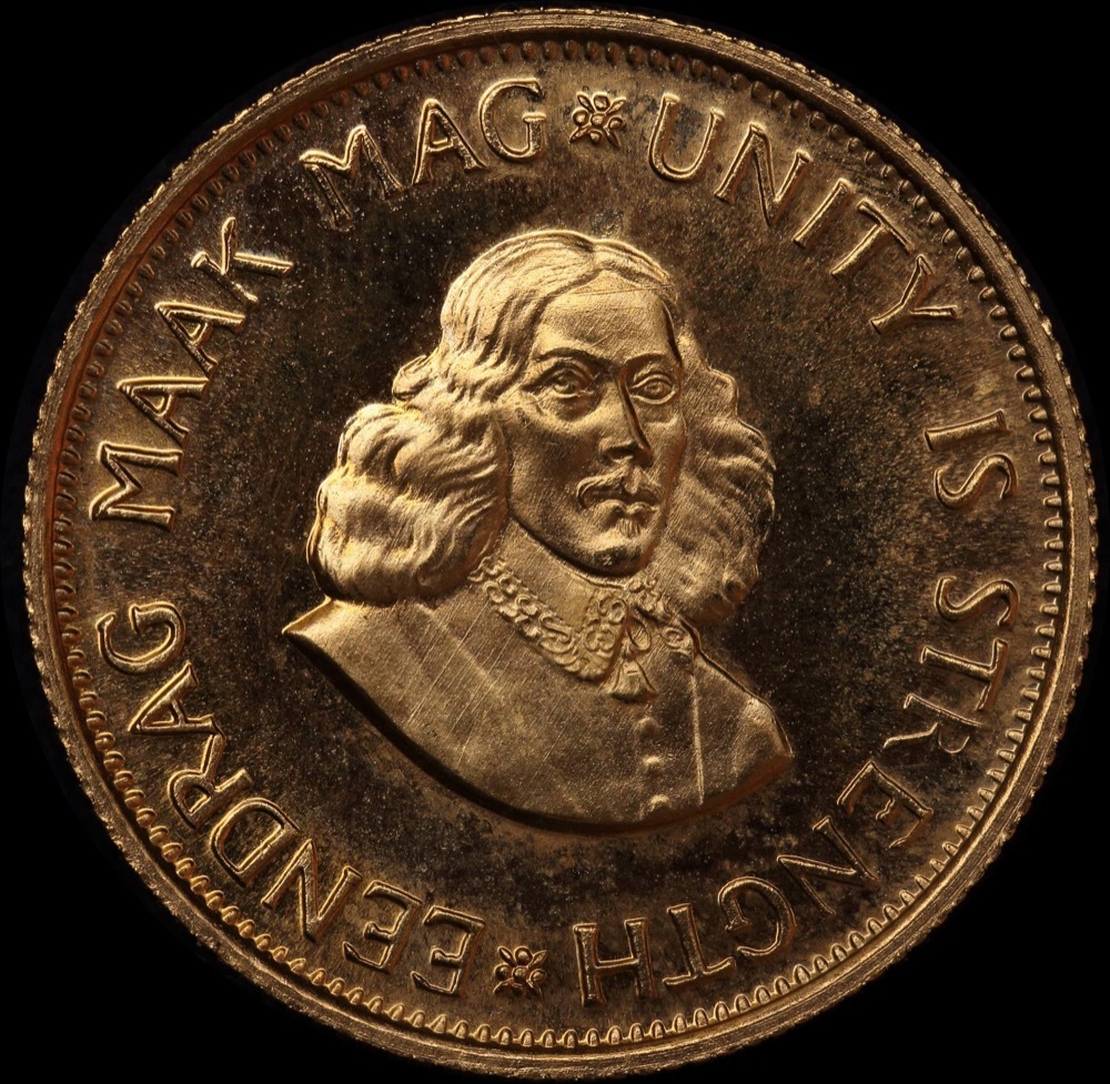 South Africa 1976 Gold 2 Rand KM# 64 FDC product image