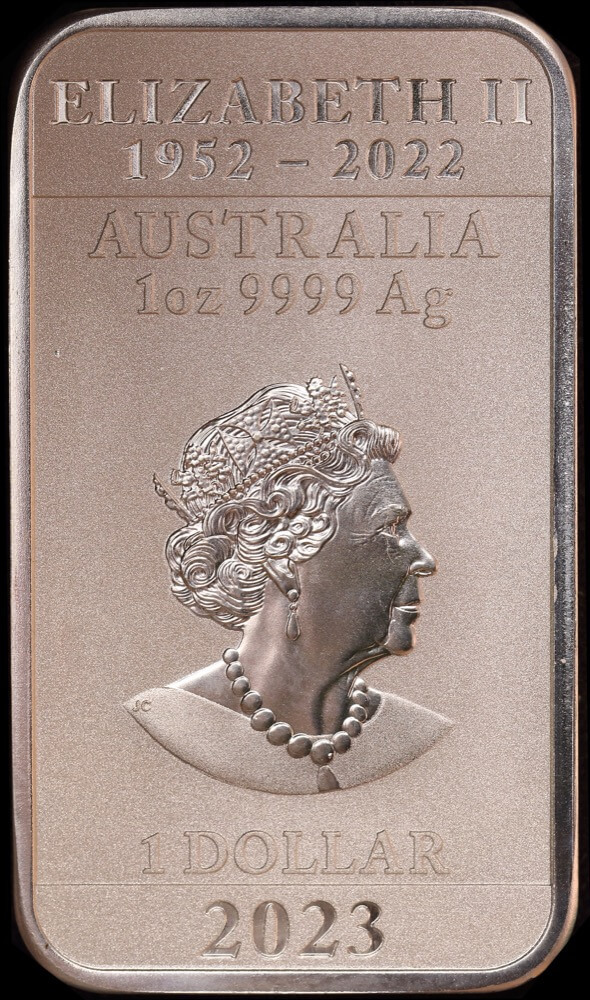 2023 Silver 1oz Bullion Coin Rectangular Dragon product image