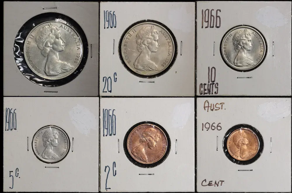 1966 Uncirculated Mint Coin Set Unofficial