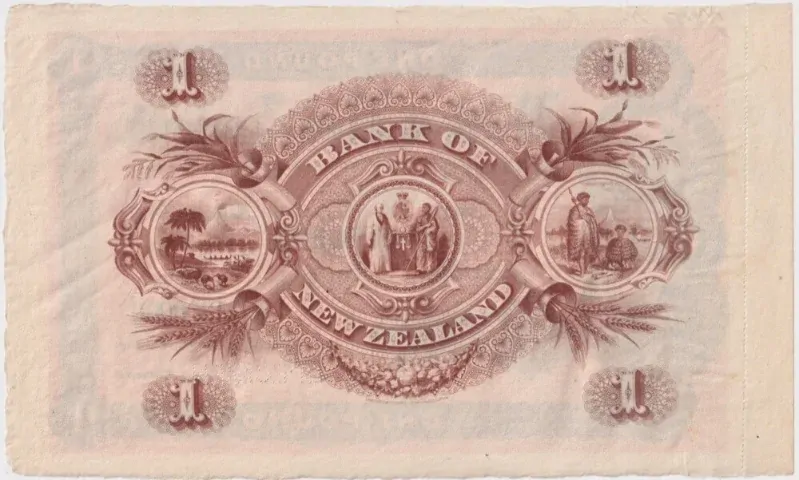 Bank of New Zealand 1911 Unissued 1 Pound Specimen Note Uncirculated