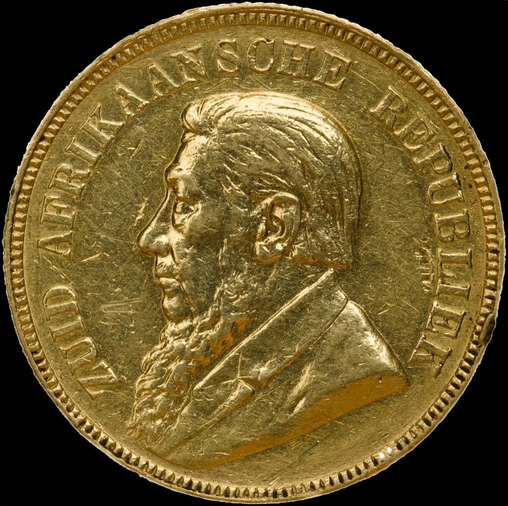 South Africa 1894 Gold Pond KM# 10.1 good EF product image