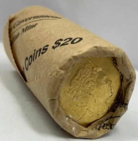 2020 1 Dollar Mint Roll Qantas Centenary (Heads/Heads)