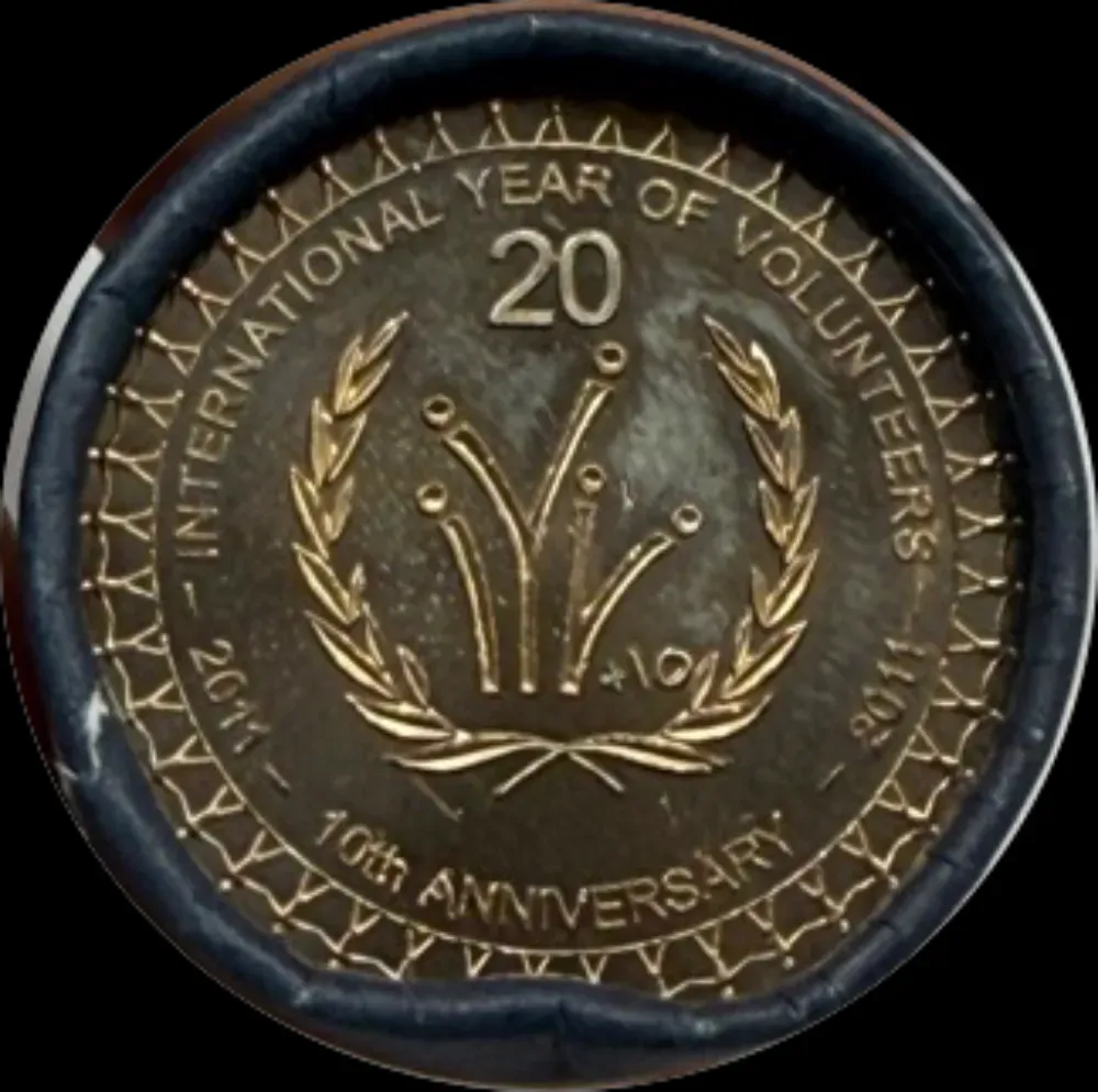2011 Australian 20 Cent Mint Roll International Year of Volunteers