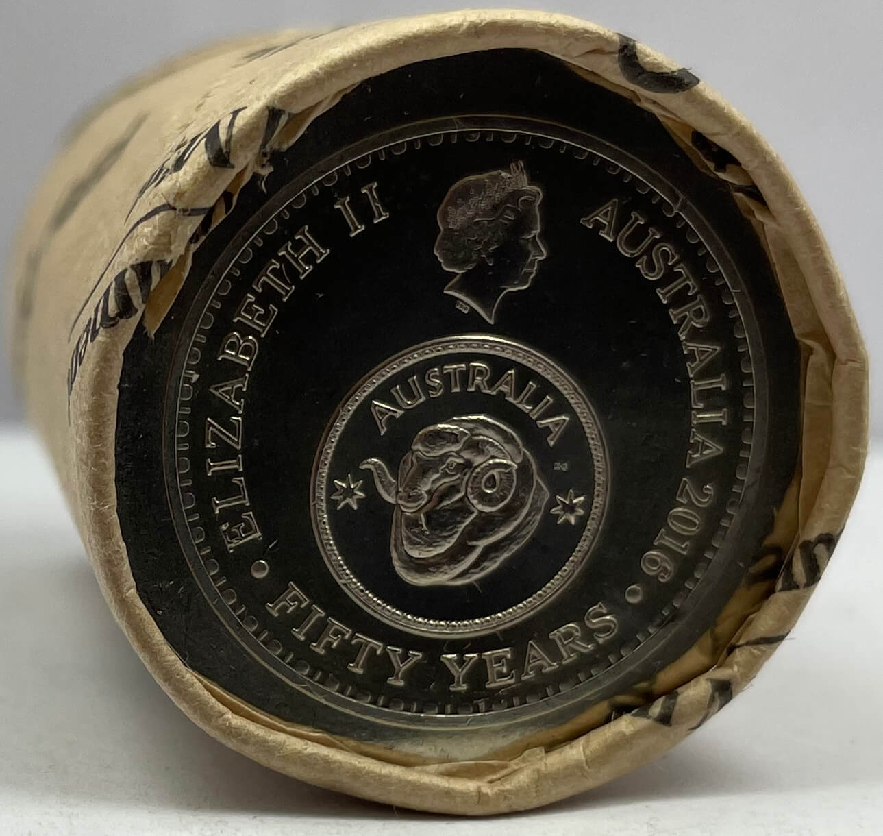 2016 50 Cent Mint Roll Decimal Changeover