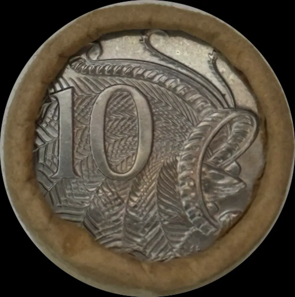 1980 Australian 10 Cent Mint Roll - Heads/Tails
