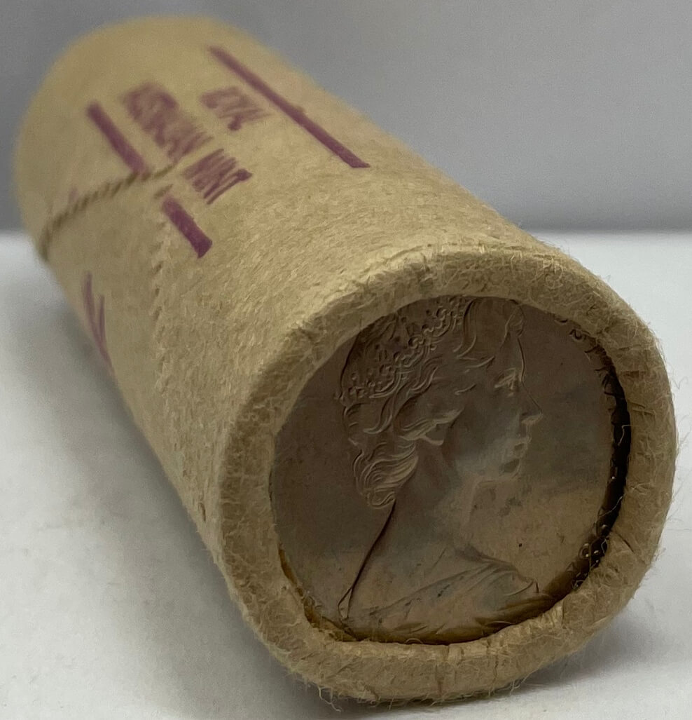 1981 Australian 10 Cent Mint Roll Heads / Tails