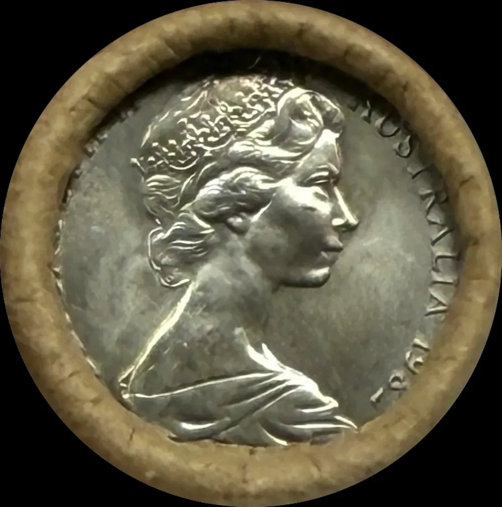 1982 5 Cent Coin Mint Roll Heads / Heads