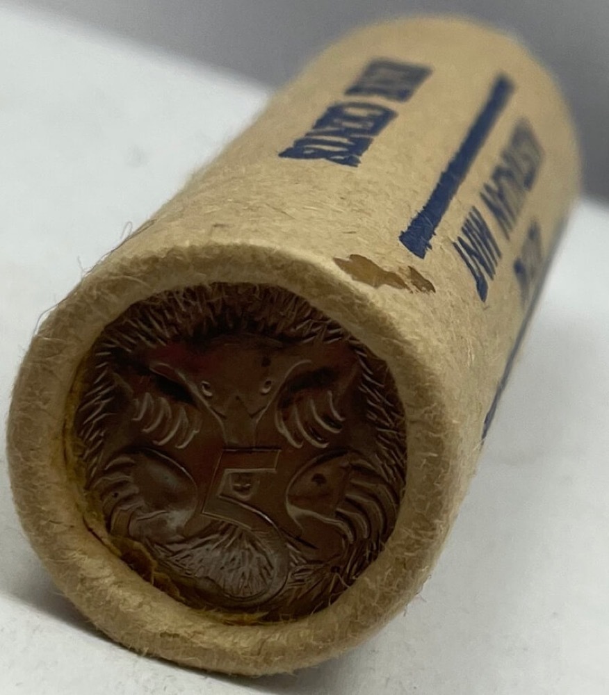 1981 5 Cent Coin Mint Roll Tails/Tails