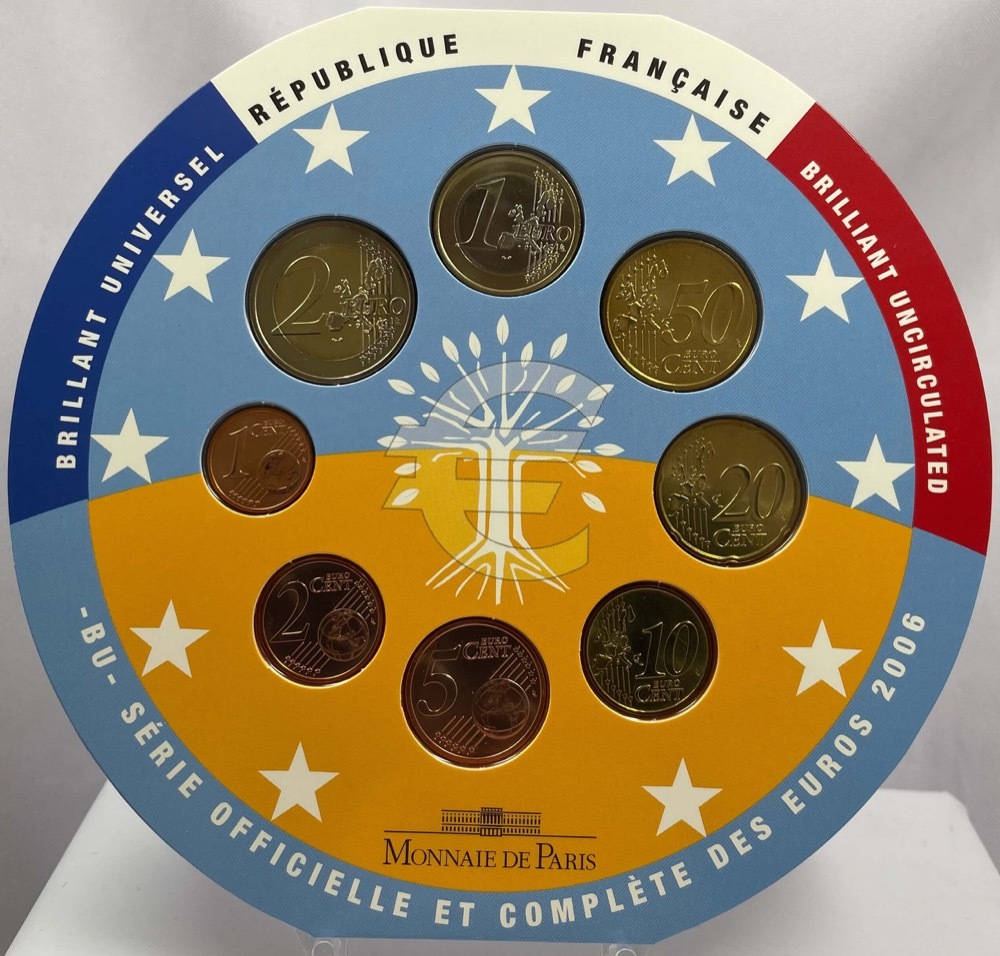 France 2006 Brilliant Unc Coin Set of 8 Euro product image