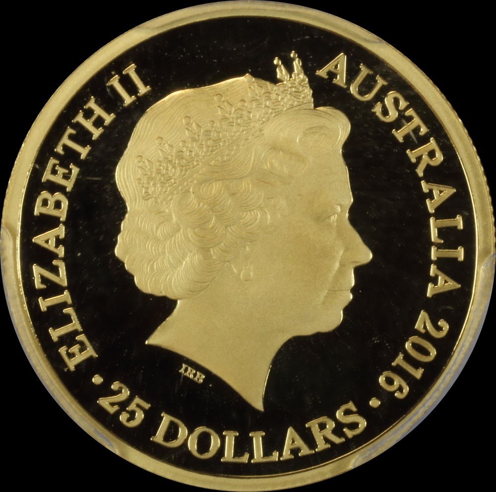 2016 $25 Gold Proof Coin Kangaroo at Sunset PCGS PR70 product image