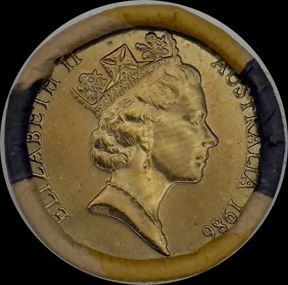 1986 1 Dollar RBA Mint Roll Year of Peace Heads / Tails