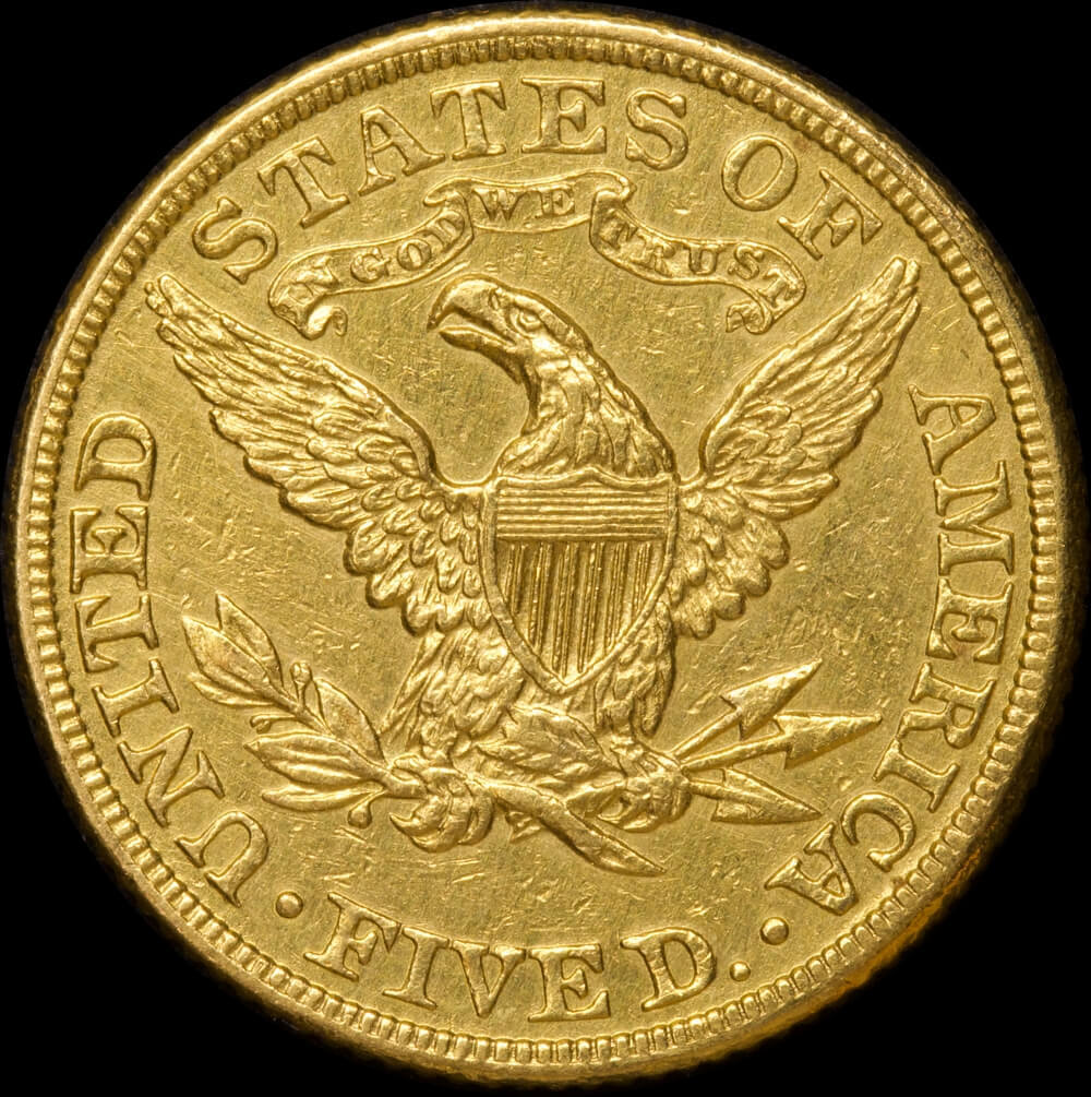 USA 1882 Gold 5 Dollar Half Eagle Extremely Fine product image