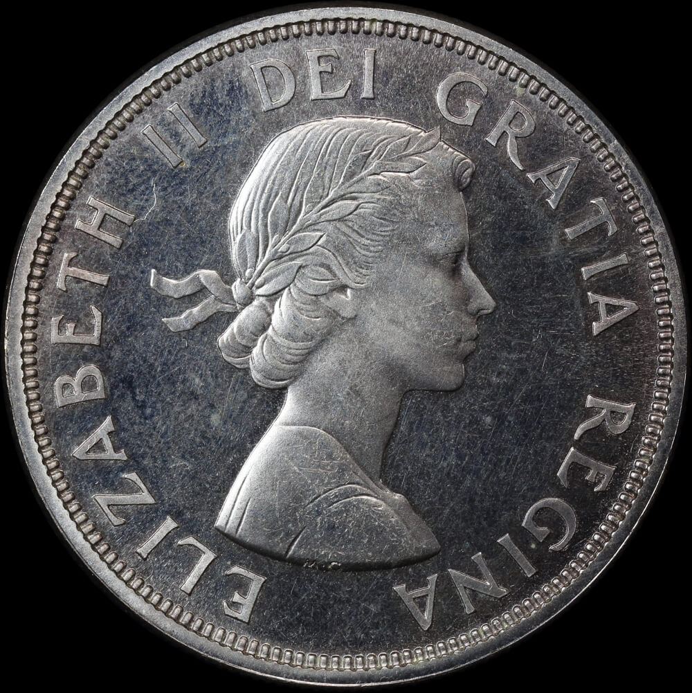 Canada 1964 Silver 1 Dollar Charlottetown KM# 58 Uncirculated product image