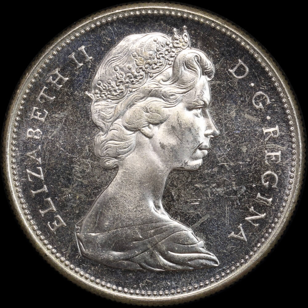 Canada 1967 Silver 1 Dollar KM#70 Uncirculated product image
