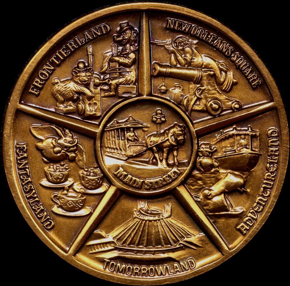 1980~ Bronze Medallion Disneyland  Uncirculated