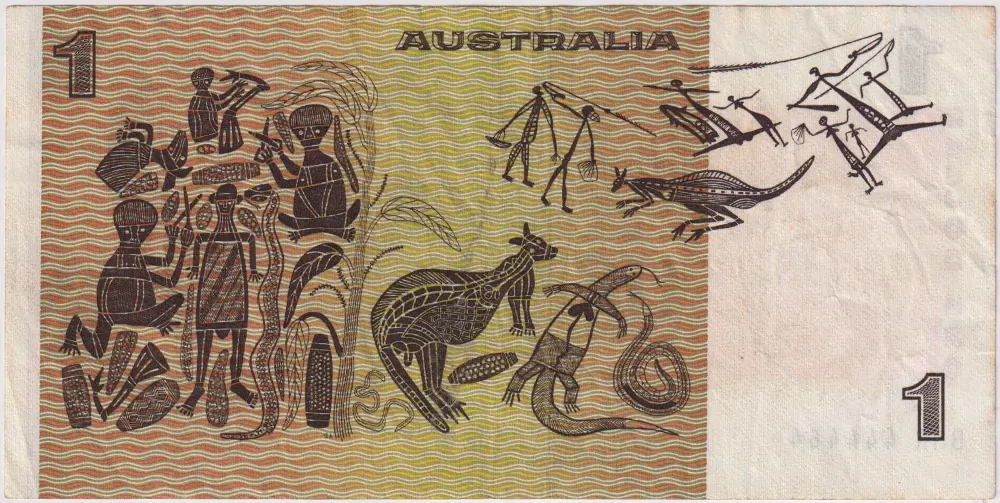 1974 $1 Note Australia Phillips/Wheeler R75 Very Fine 1 off Solid Serial Number