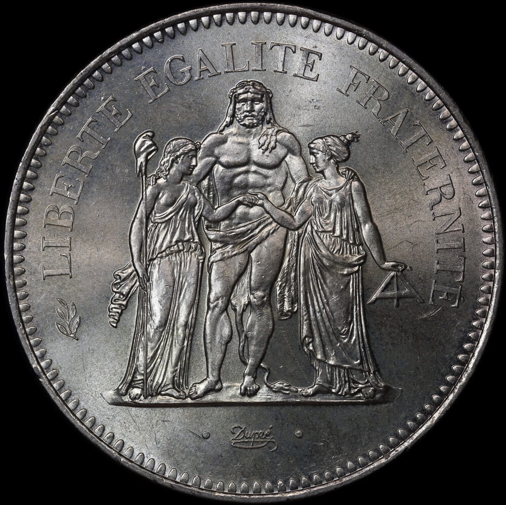 France 1975 Silver 50 Franc KM# 941.1 Choice Uncirculated product image