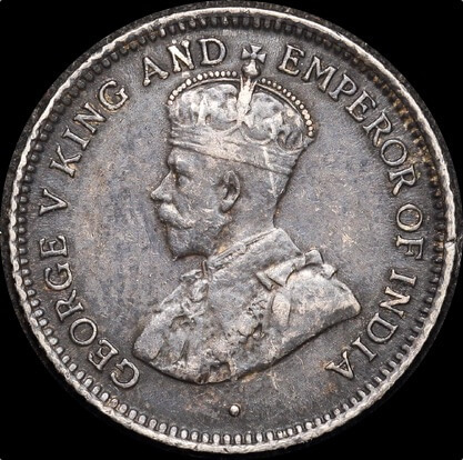 1917 Silver Fourpence George V KM#29 good EF product image